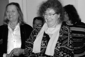 Helma Sanders-Brahms, présidente du jury et réalisatrice de ALLEMAGNE MÈRE BLAFARDE, avec Christine Renaud, monteuse et présidente du jury lycéen
